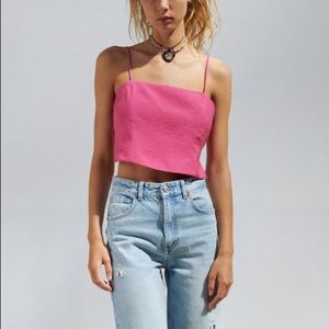 Zara flowy crop top